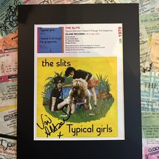 THE SLITS - VIV ALBERTINE -PERSONALLY SIGNED - TYPICAL GIRLS Mounted  Page 