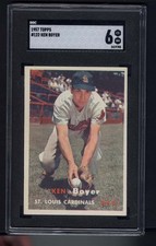 1957 Topps #122 Ken Boyer SGC 6  PLEASE READ DESCRIPTION