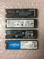 LOT of 4 Mixed Assortment 1 TB SSD M.2 NVMe 2280 Internal Solid State Drives