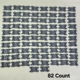 Flexible Train Track 64022 for LEGO City Railway RC Train Sets 82pc Lot Gray