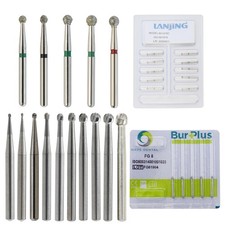 WAVE Dental Round Carbide Burs High Speed FG Diamond Burs Ball Friction Grip 801