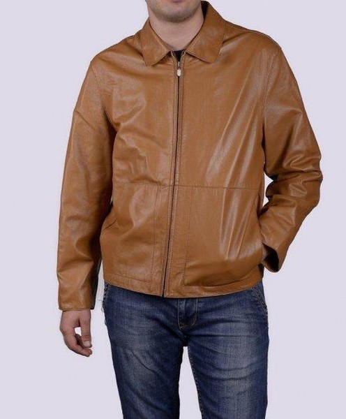 Men Ballin Jacket Brown Leather 46 / 3XL / 54