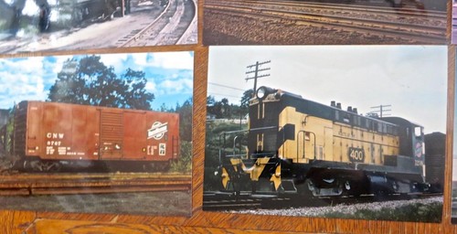 12 Color Photos 1950's Photos C&NW VO-660 Vo-1000 Diesels, Box Cars & Reefers. - Picture 9 of 10