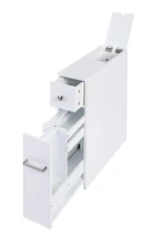 Slim Bathroom Storage Cabinet, Standing Holder, Bathroom Cabinet Slide Out Dr...