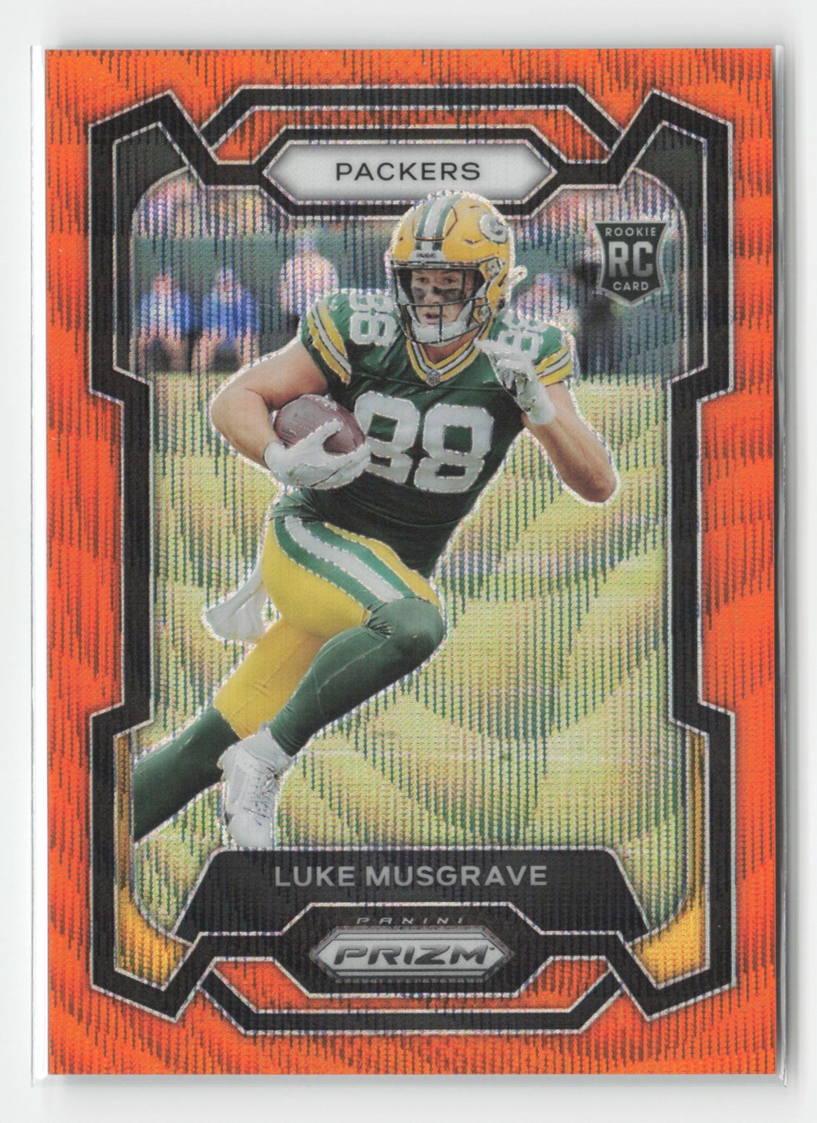Luke Musgrave 2023 Panini Prizm #337 Orange Wave #/60