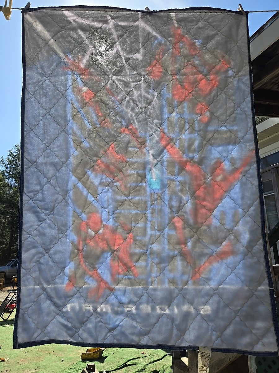 【希少】スパイダーマン2 ブランケット ラグ 織物 y2k インテリア Vintage Y2K 2002 Spiderman The Marvel Movie Comforter 42
