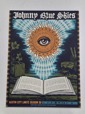 Johnny Blue Skies Poster AUSTIN ACL #/350 SHOW ED OFFICIAL Sturgill 2024 Moody