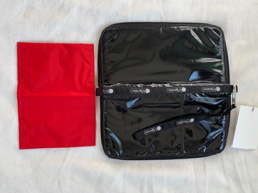 LeSportsac MULTI PASSPORT WALLET Black Patent | eBay