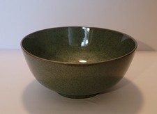 Large Asian Japanese Celadon Crackle Glaze Serving Bowl 10.5"