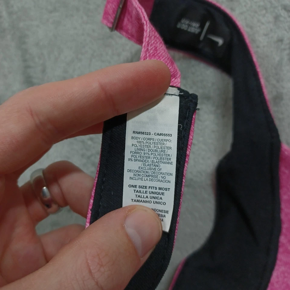 Gorra Nike para mujer OSFM rosa visera ajustable Dri Fit tenis Foto 4 de 4