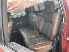 Rear Seat 2017 2018 2019 Nissan Titan Platinum Reserve Brown Leather Crew 136057
