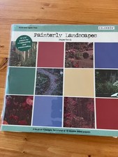 Painterly landscape scrapbooking, pages by colorbok