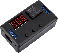 12V Timer Relay, LED Display 4-Mode On-Off Automotive Time Delay Relay, Electric