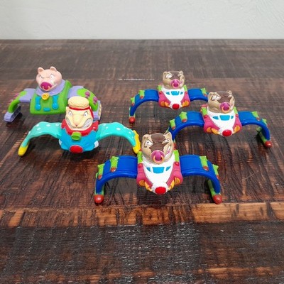 Barnyard Commandos Burger King Kids Meal Toy 1990 Wrist Cuff Bracelet Vtg Lot 5
