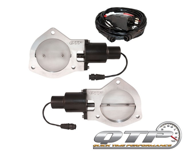 QTP QTEC80 Quick Time Performance 4" Dual Electric Exhaust Cutouts New Switch eBay
