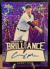 CASEY MIZE 2018 LEAF #FOB-CM1 FLASH OF BRILLIANCE AUTOGRAPH AUTO PURPLE 16/25