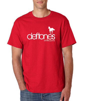 DEFTONES WHITE PONY T-Shirt Hard Rock Band Classic Album Logo S-6XL Cotton Tee