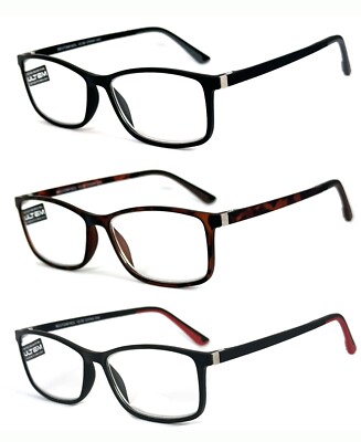 Memory ULTEM (High End Material) Frame Clear Lens Reading Glasses +1.00 to +3.00