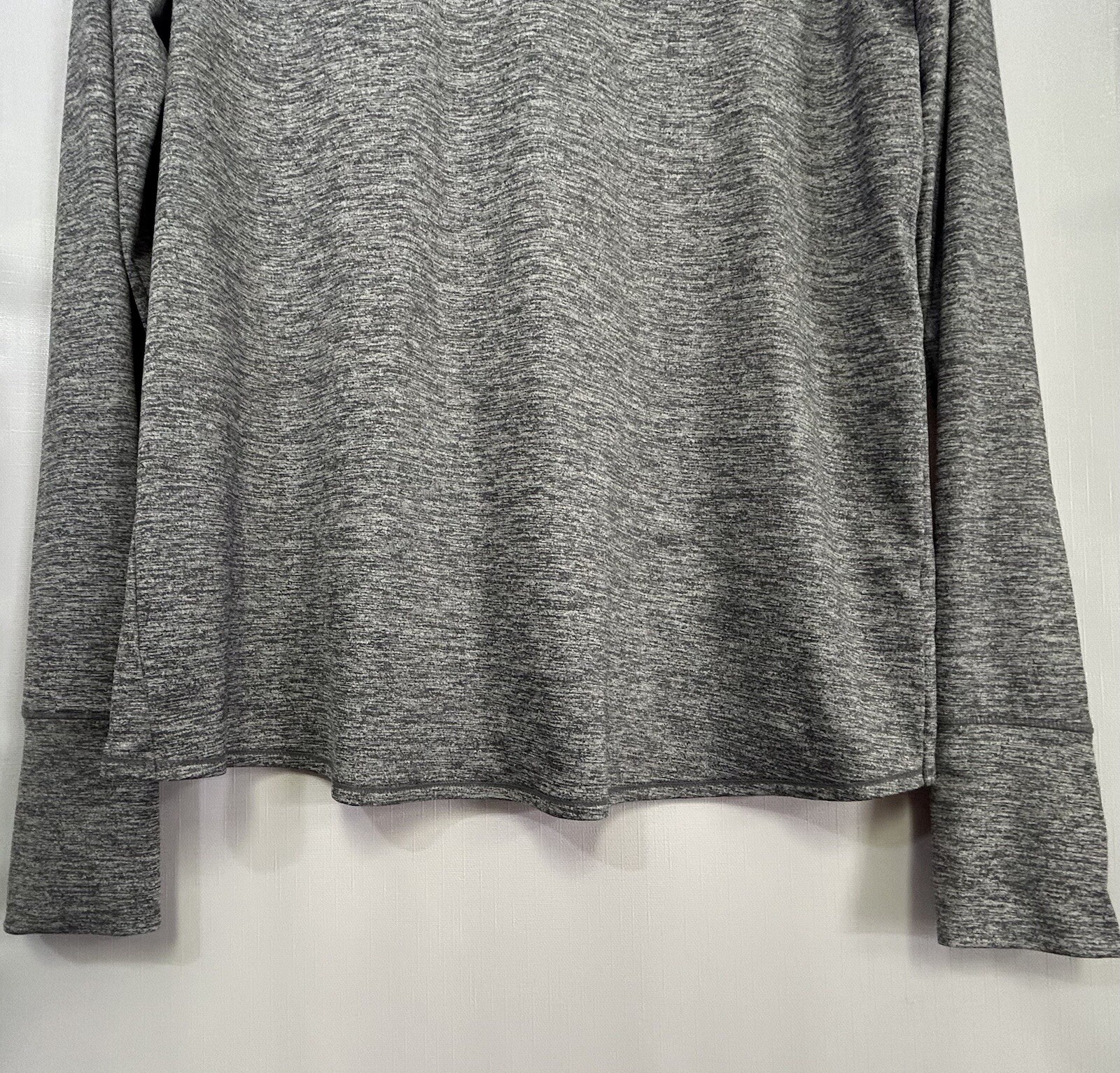 ATHLETA UPF Tulip Back Heathered Gray Split Back … - image 3