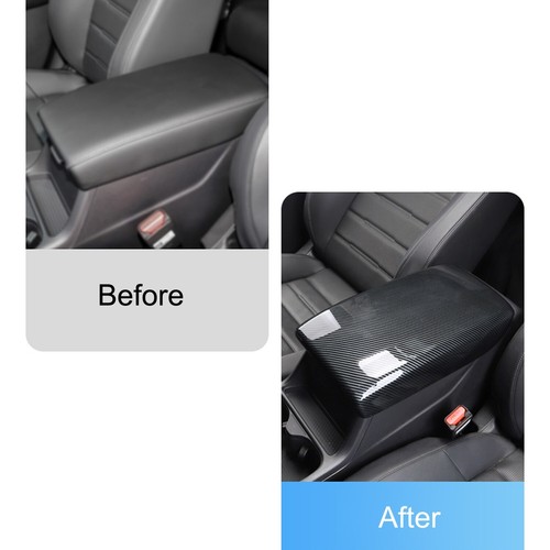 Carbon Fiber Look Armrest Box Panel Cover Trim For Honda CR-V CRV 2023 2024 - Picture 4 of 15