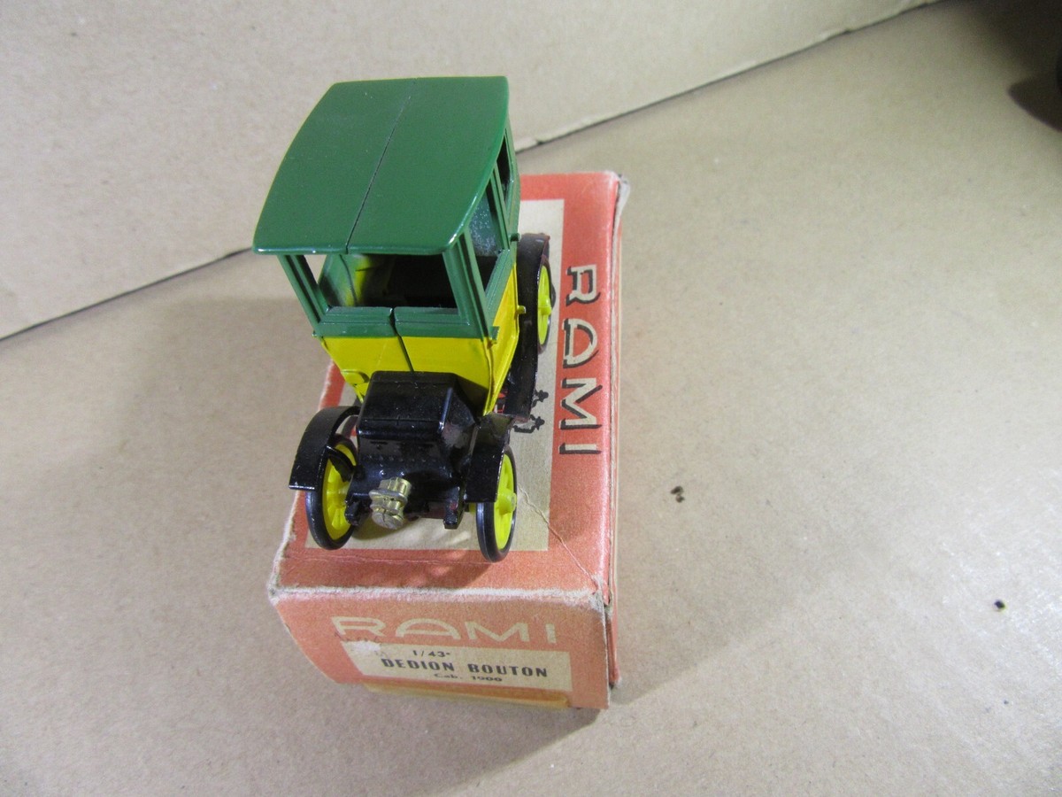 Rami JMK Dedion Bouton Vis à Vis De Dion Complète - Grosses Roues Vertes - Rare - Échelle 1:43