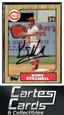 Kurt Stillwell 1987 Topps #623  RC Cincinnati Reds TTM/IP Signed Autographed
