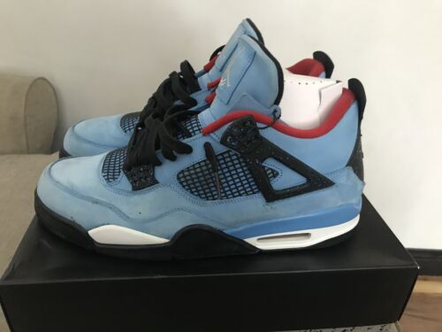 Air Jordan 4 Retro Travis Scott Cactus Jack Authe… - image 1