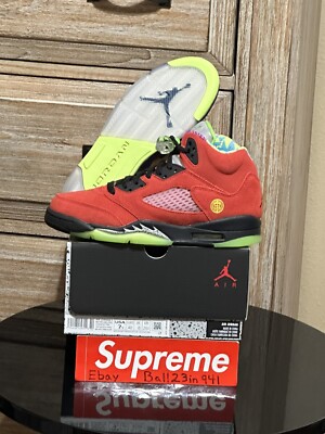 DS New Air Jordan 5 Retro What The (GS) Sz-7Y CZ6415 700 W  display picture 2