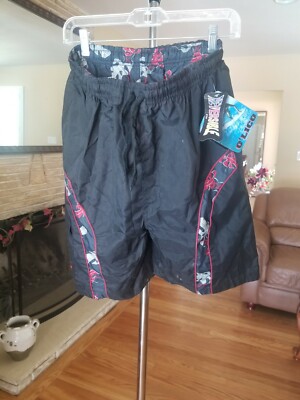 NEW WITH TAGS MEN'S O'LICO REVERSIBLE SWIM SHORTS SIZE LARGE