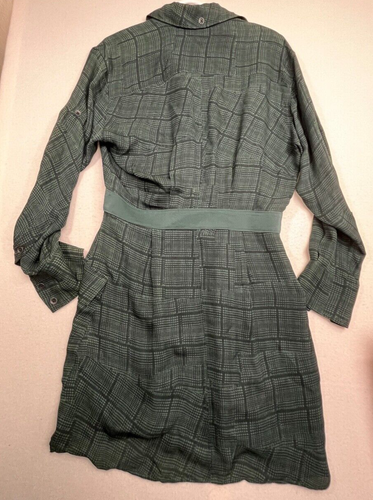 Camicia camicia RAG & BONE NUOVA misto seta verde nero a quadri taglia 2 nuova senza etichette - Foto 8 di 8