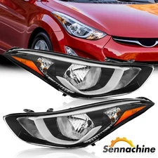Headlight Replacement for 2014 2015 2016 Hyundai Elantra Left Right 2pc w Bulbs