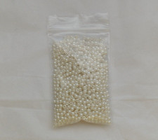 Pearl Style Small Round Loose Beads, 1980s