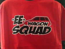 Honda EE Wagon Squad Shirt 88-91 EDM EF Turquoise Red shirt Japan Rare