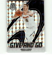 2023-24 Panini Mosaic Give and Go Mosaic Silver #6 Nikola Jokic Nuggets