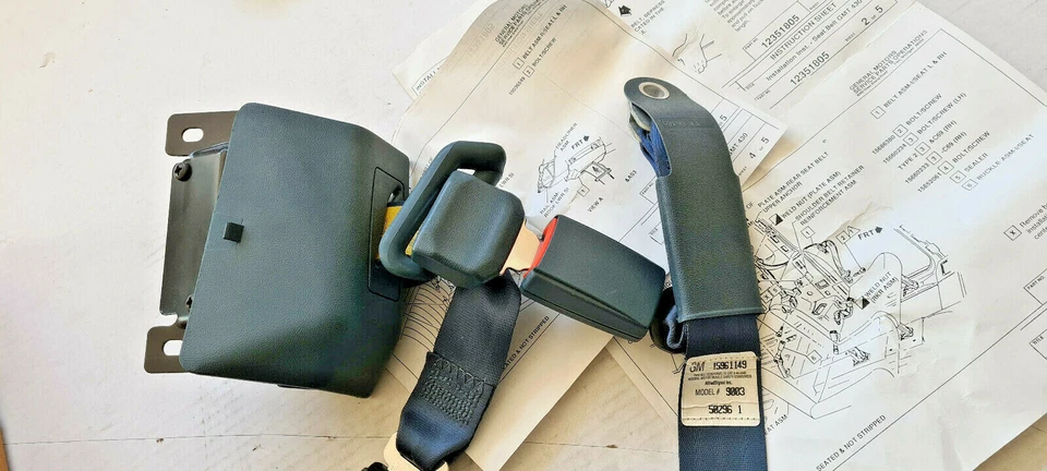 Cinturón de seguridad Chevrolet C/K1500 C/K2500 Suburban 88-98 12351805 MODELO9003 AZUL Foto 2 de 4