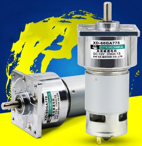 DC 12V / 24V Metall Getriebemotor 35W Gleichstrom Motor 10 - 400 U/min 60GA775 - Picture 8 of 14