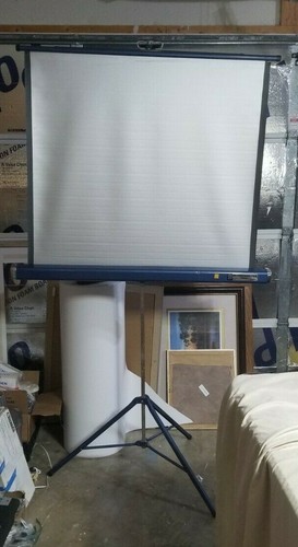 Vintage Radiant Globemaster Saturn 30” x 40” Portable Projector Screen