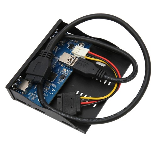 USB 3.2 Front Panel Hub USB3.2 TYPE C Floppy Drive Bay Panel 6 Ports Fit - Picture 4 of 22
