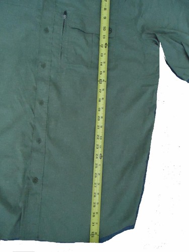 Wrangler ATG Shirt Mens XL All Terrain Green Button Up Short Sleeve Collared - Picture 6 of 10