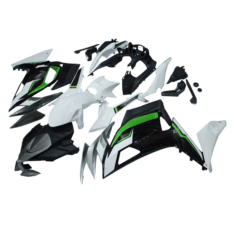 Fairings Kit For Kawasaki Ninja 650r ER-6F 2021 2022 2023 Body Kit Silver Black — 第 3/4 张图片