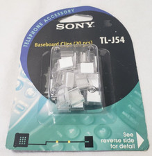 SONY Baseboard Telephone Cord Clips 20 piece  TL-J54 NOS HTF