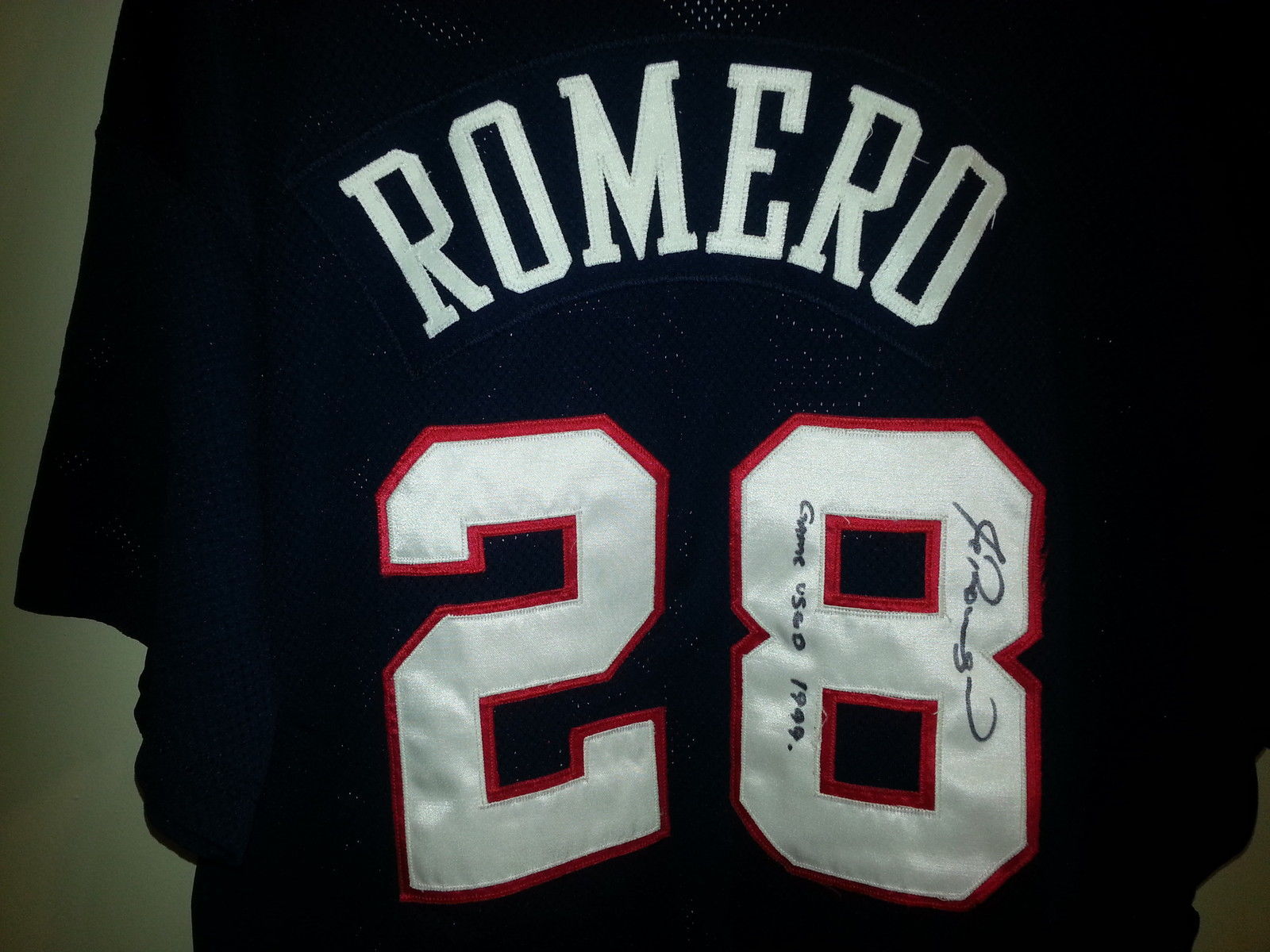 Team USA GAME USED AUTOGRAPH JERSEY JC Romero Baseball J.C. AUTO  view 6