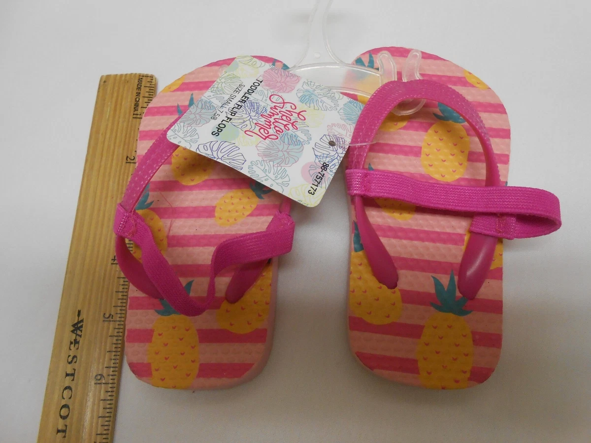 Toddler flip flops sales without back strap