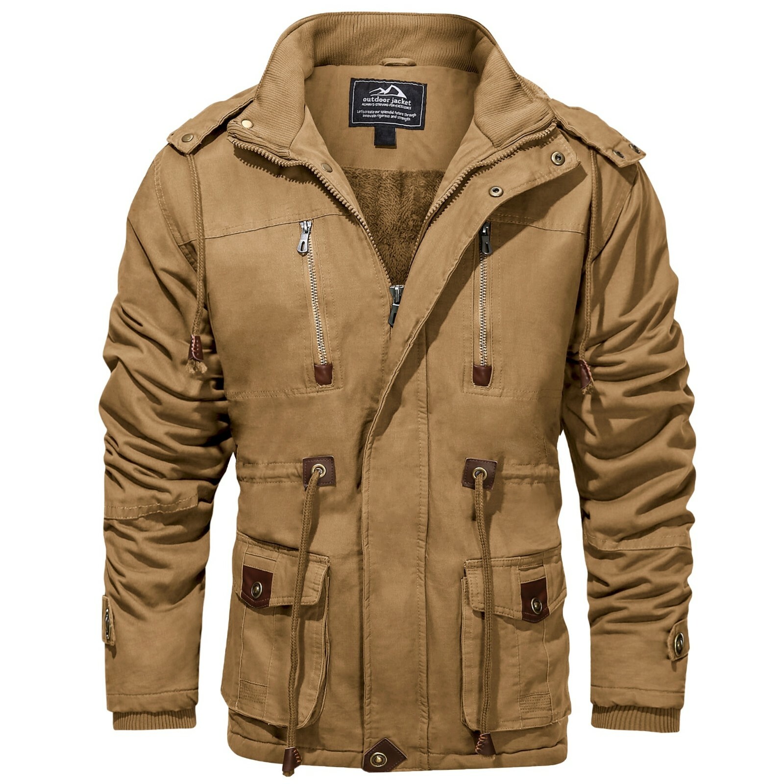 Winter Warm Thicken Fleece Coat Men's 