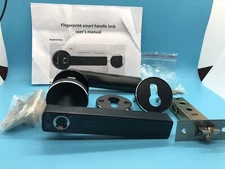 Smart Door Lock Lever,Keyless Entry Door Lever. Open box. See Pictures.