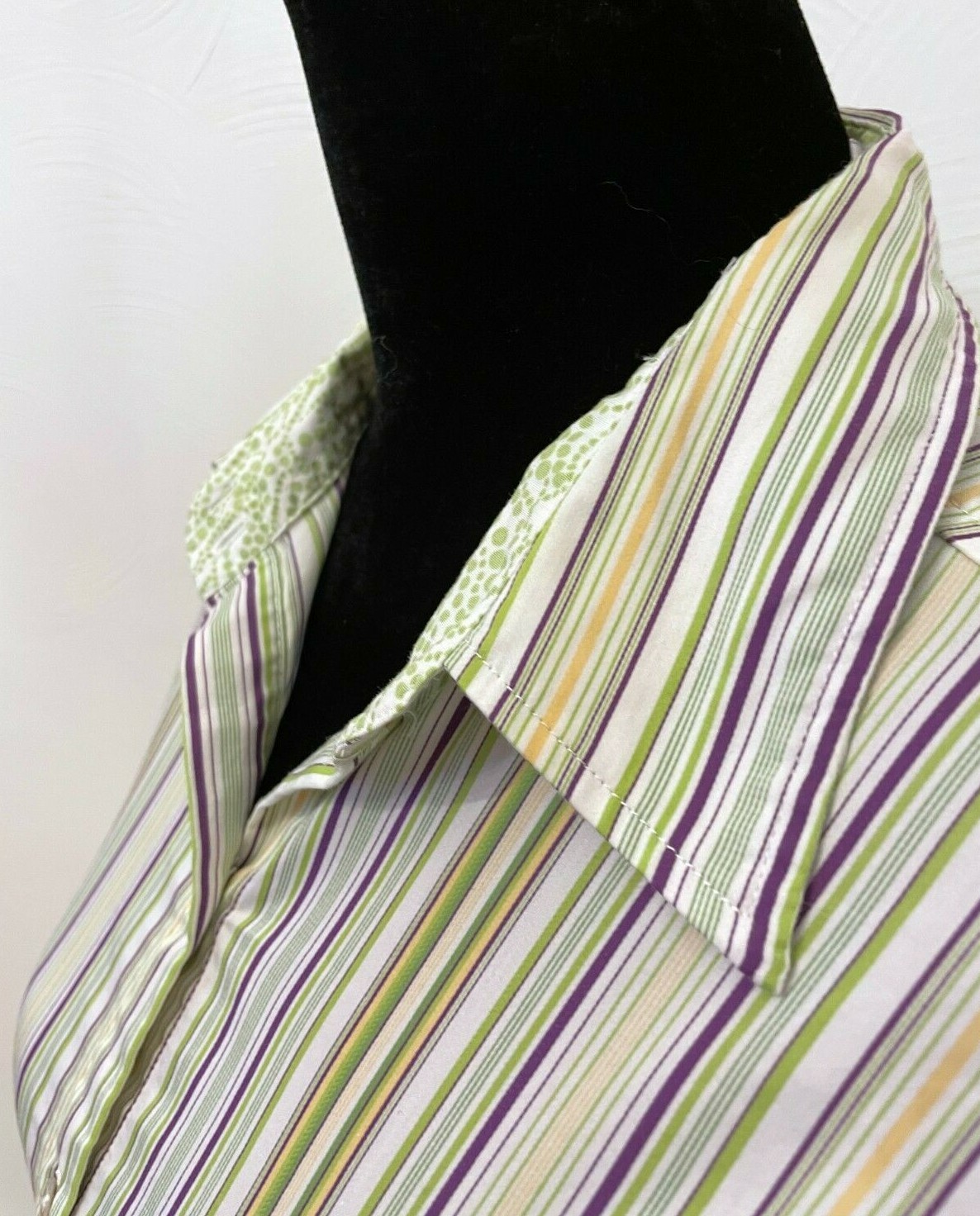 Chico's Womens Button Down Collared Blouse Size 2… - image 3
