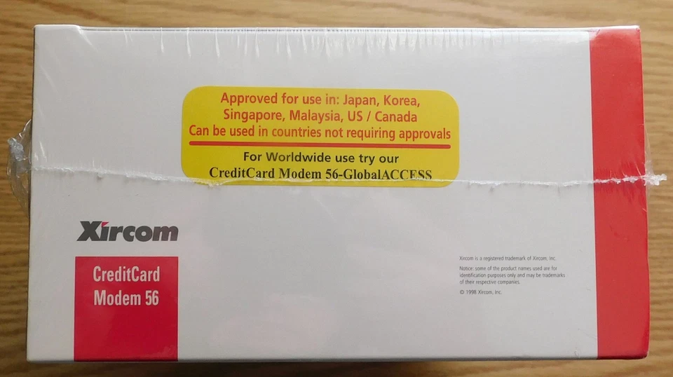 NOS 1998 Xircom CreditCard Modem 56, 56Kbps PC Card modem for portable PCs - Image 3 of 4