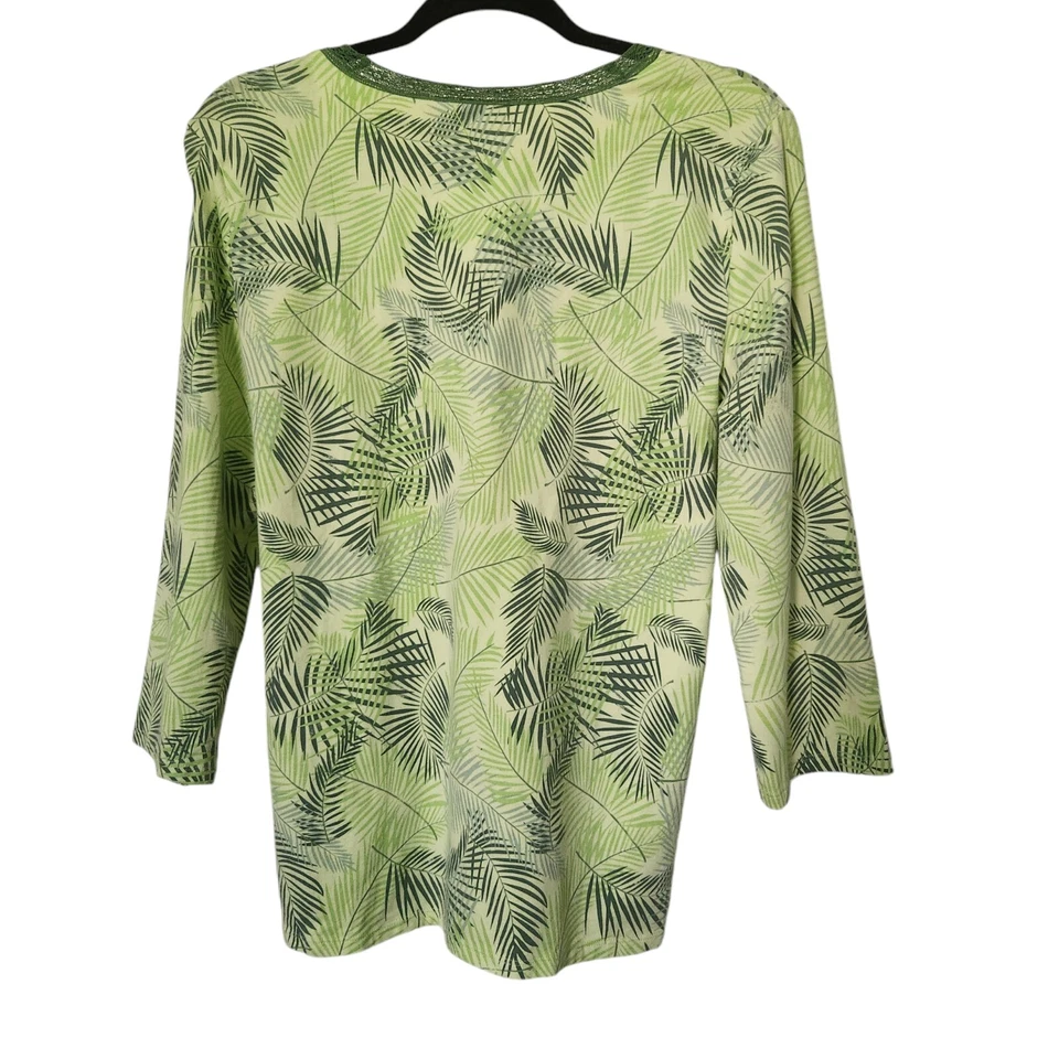 Top de pijama Nautica con patrón de hojas vintage talla grande Foto 2 de 4