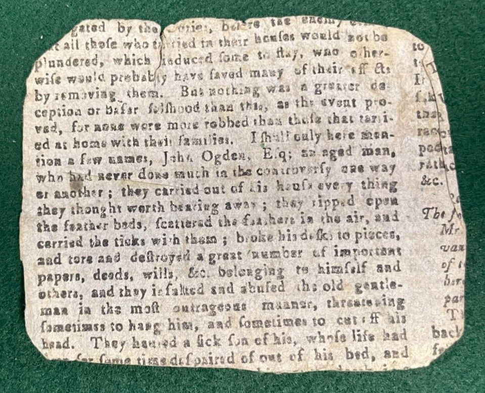 Hartford 6/14/1777 Newspaper Front & Back previously joined 2 Halves of