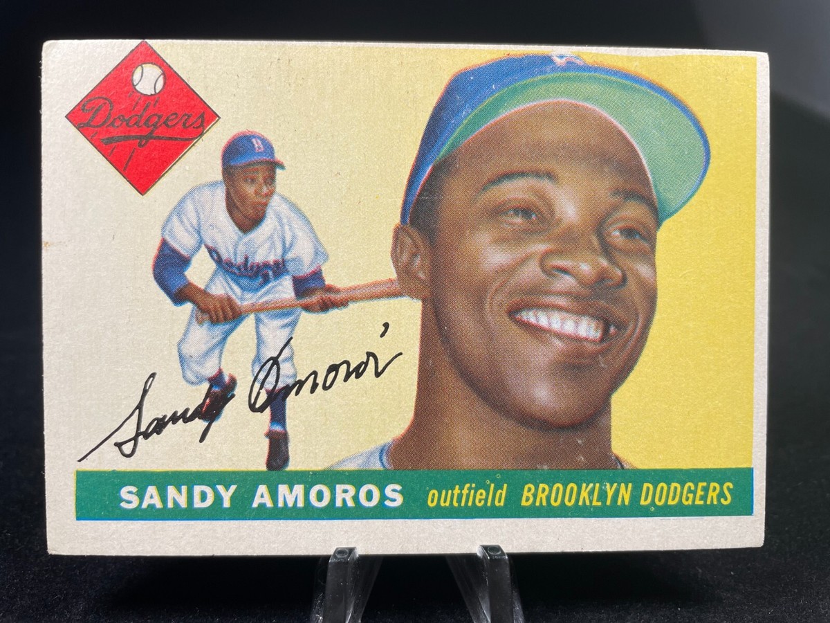 1955 Topps Baseball Sandy Amoros Rookie #75 Brooklyn Dodgers | eBay display picture 1